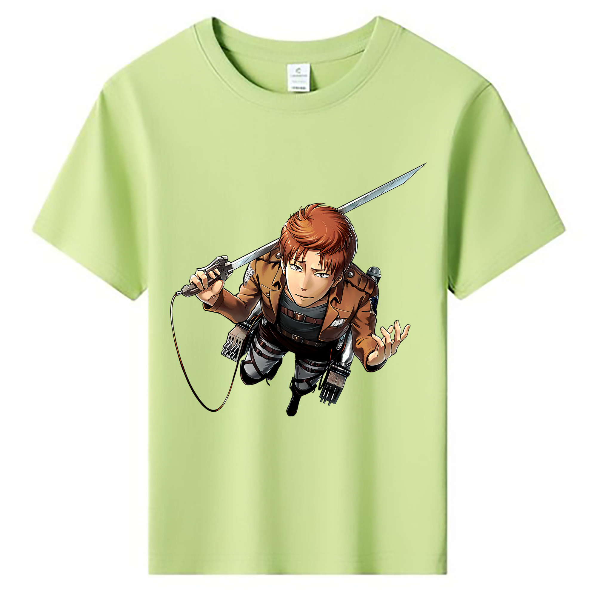 （画像用） 進撃の巨人 Attack on Titan 綿100％キッズTシャツ（フロントプリント）